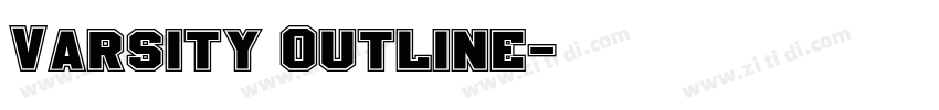 Varsity Outline字体转换 Varsity Outline字体转换